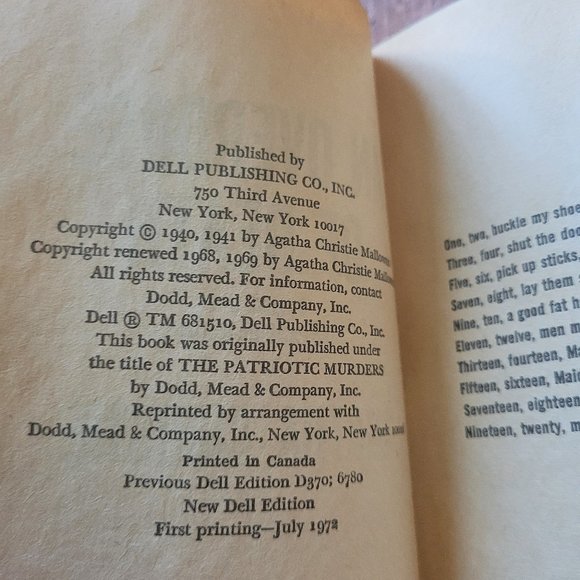 Vintage Agatha Christie - An Overdose of Death 1972 - Picture 4 of 5